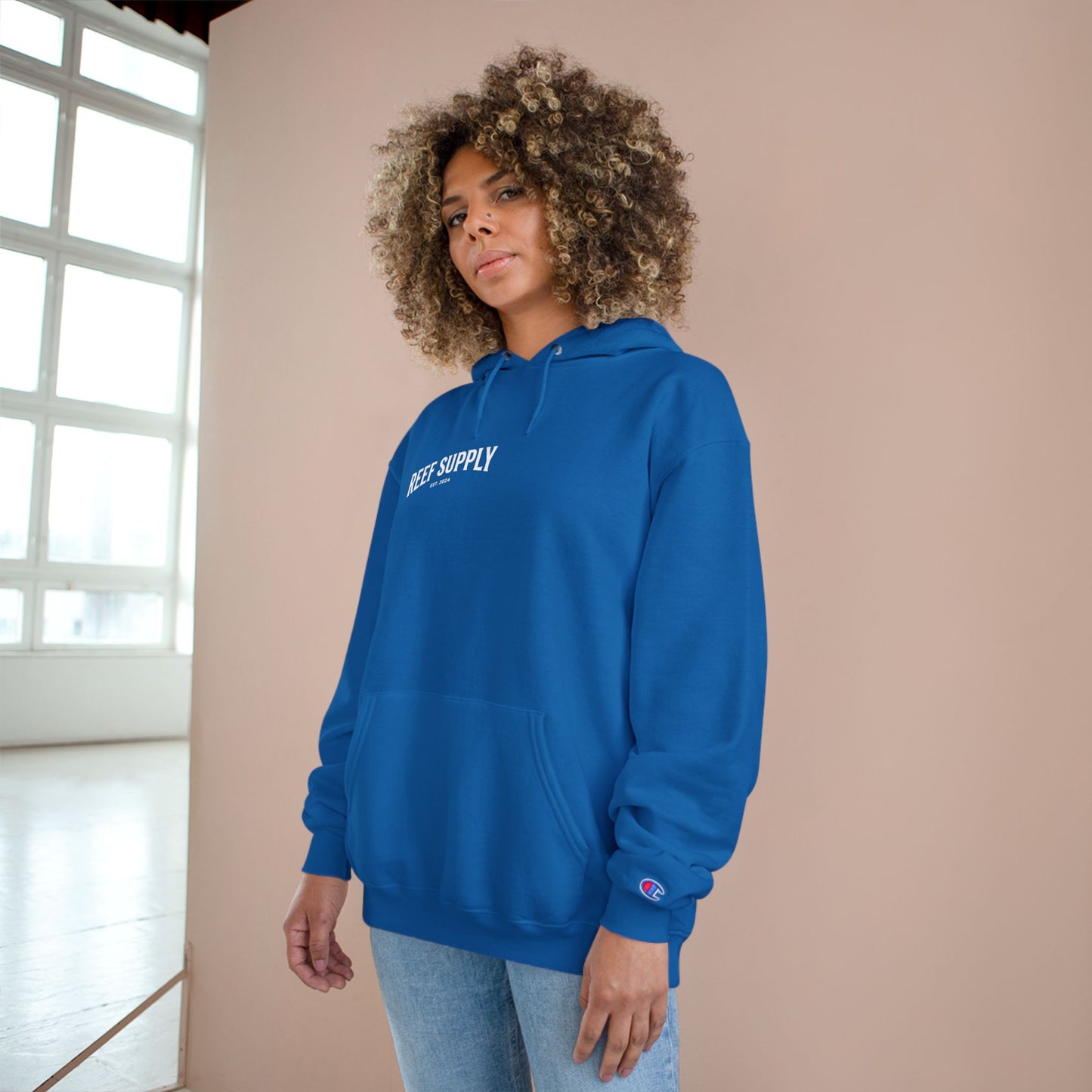 Reef Supply x Champion Hoodie — Laguna Beach Fishing Pullover