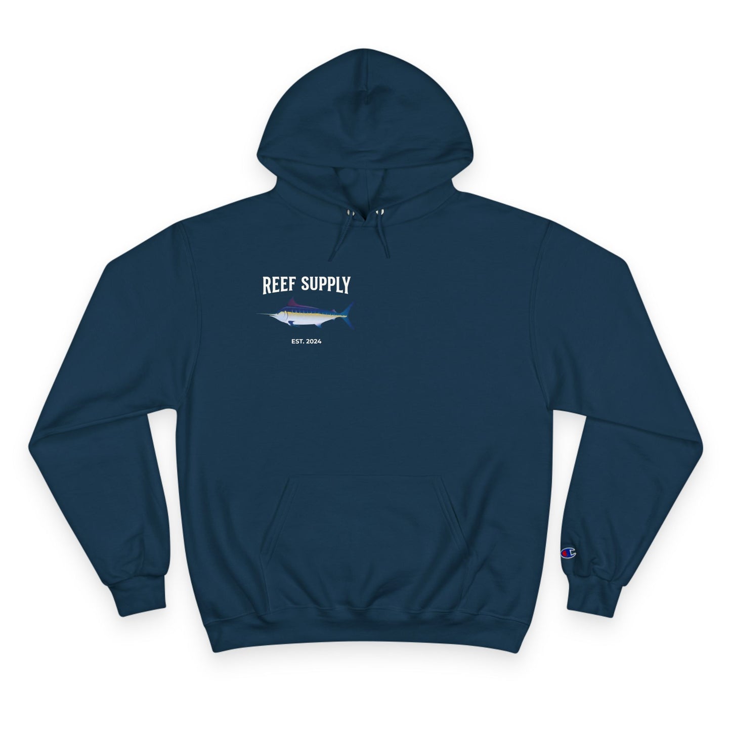 Reef Supply Hoodie — Graphic Blue Tuna Fishing Pullover