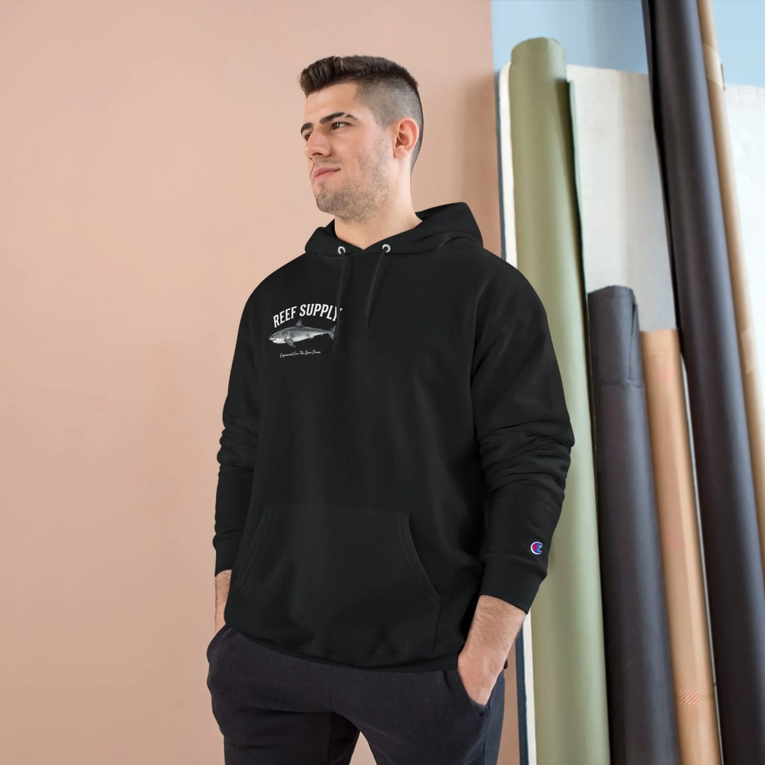Champion Great White Shark Graphic Hoodie