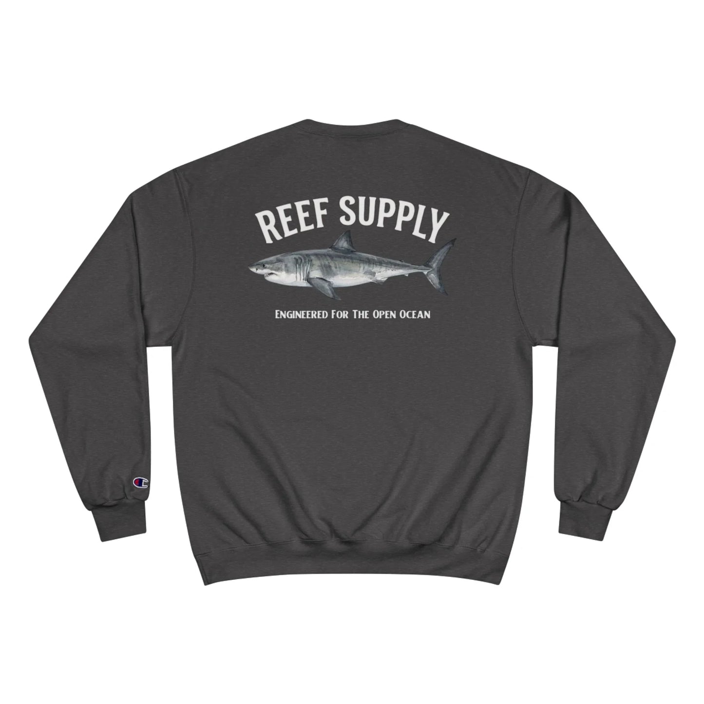 Great White Shark Crewneck Sweatshirt — Reef Supply x Champion