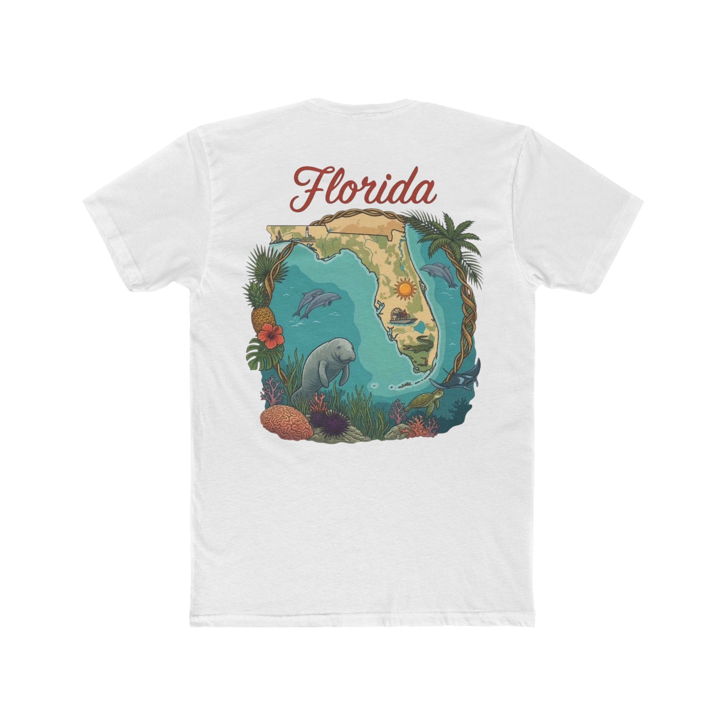 Florida Vintage Postcard T-Shirt — "Greetings from Florida" Travel Tee