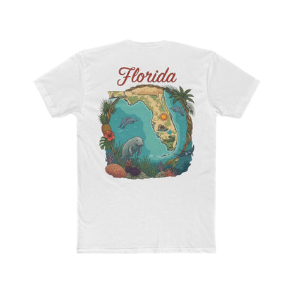 Florida Vintage Postcard T-Shirt — "Greetings from Florida" Travel Tee