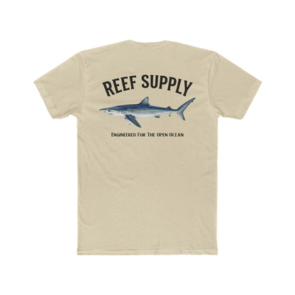Reef Supply Blue Shark Tee — "Engineered For The Open Ocean' T-Shirt