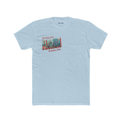 Florida Vintage Postcard T-Shirt — "Greetings from Florida" Travel Tee