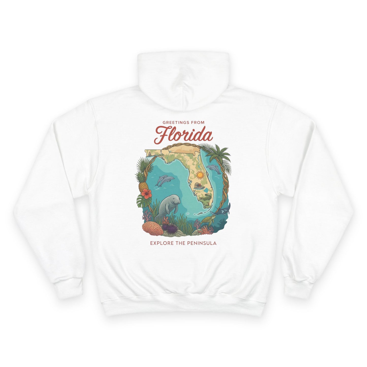 Reef Supply x Champion — Greetings from Florida Hoodie