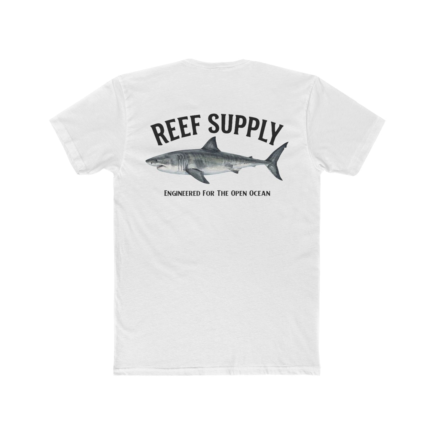 Great White Shark Tee — Reef Supply Co. Graphic Cotton T-Shirt