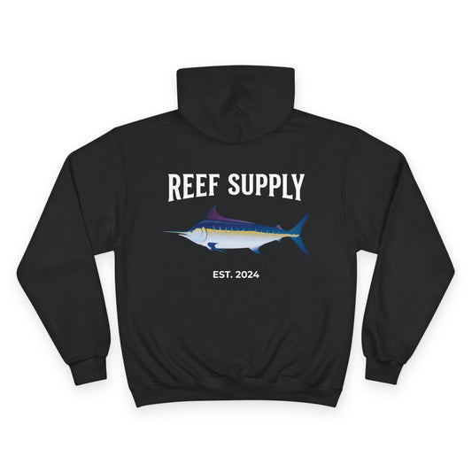 Reef Supply Hoodie — Graphic Blue Tuna Fishing Pullover