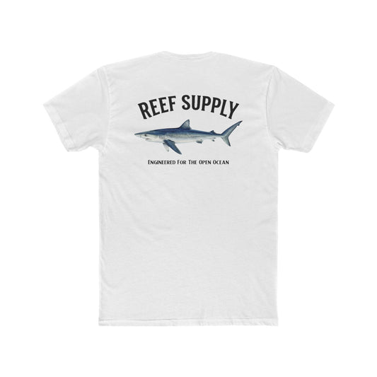 Reef Supply Blue Shark Tee — "Engineered For The Open Ocean' T-Shirt