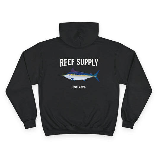 Reef Supply Hoodie — Graphic Blue Tuna Fishing Pullover