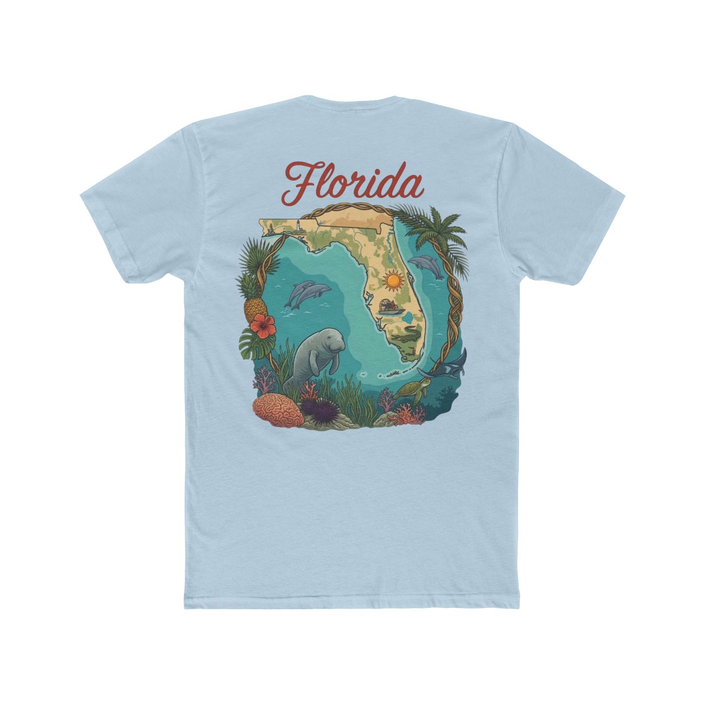 Florida Vintage Postcard T-Shirt — "Greetings from Florida" Travel Tee