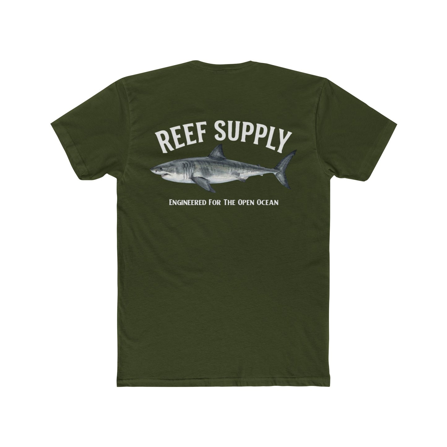 Great White Shark Tee — Reef Supply Co. Graphic Cotton T-Shirt