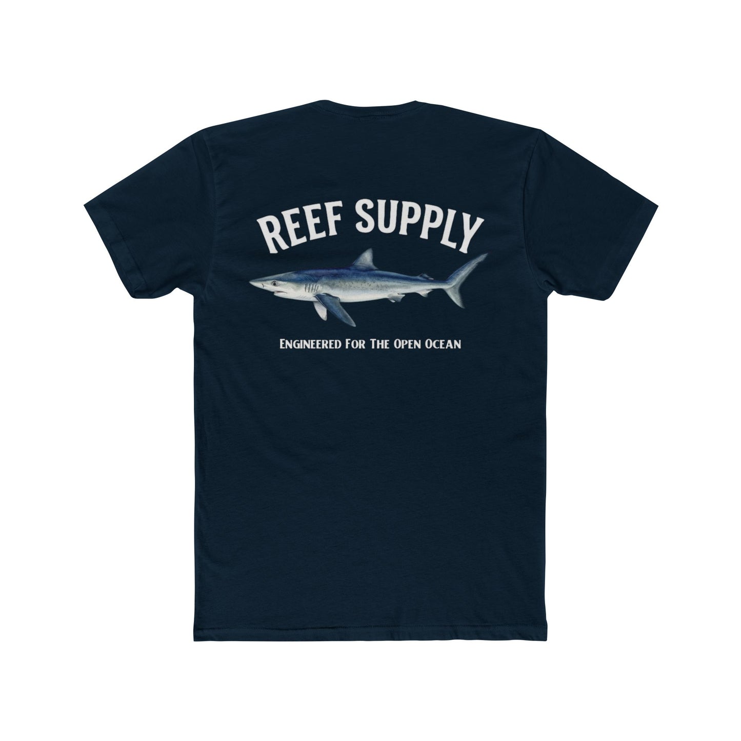 Reef Supply Blue Shark Tee — "Engineered For The Open Ocean' T-Shirt