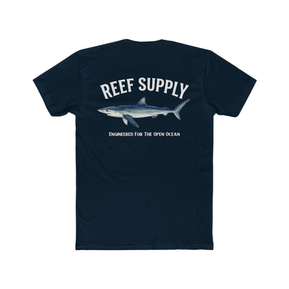 Reef Supply Blue Shark Tee — "Engineered For The Open Ocean' T-Shirt