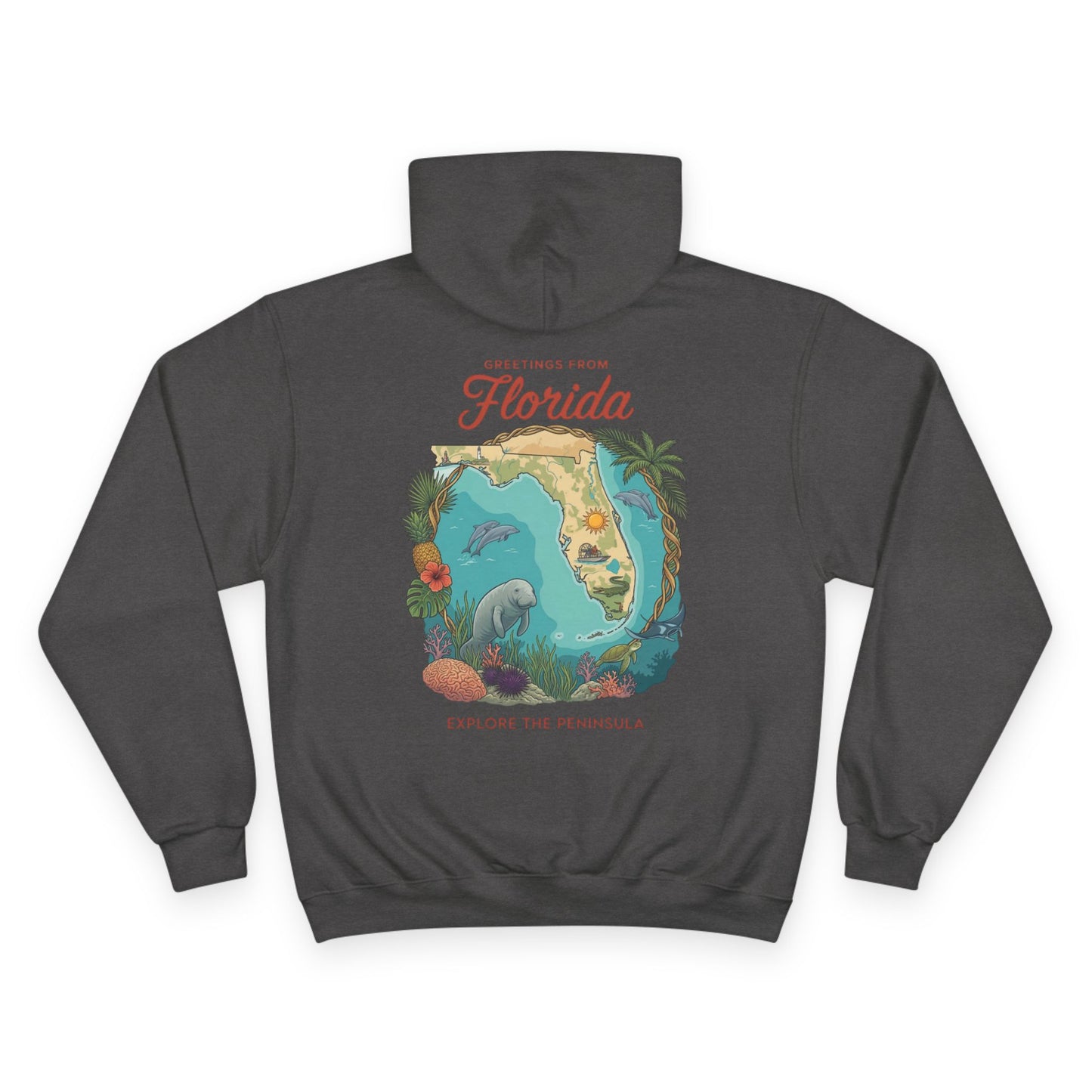 Reef Supply x Champion — Greetings from Florida Hoodie
