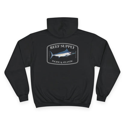 Black Champion - Reef Supply Marlin Fish Hoodie - Black