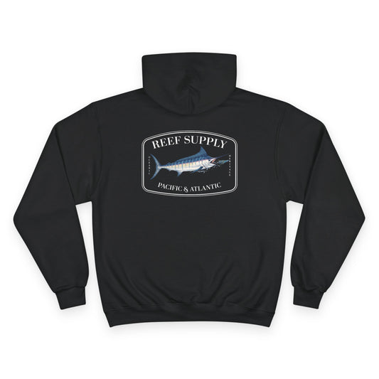 Black Champion - Reef Supply Marlin Fish Hoodie - Black