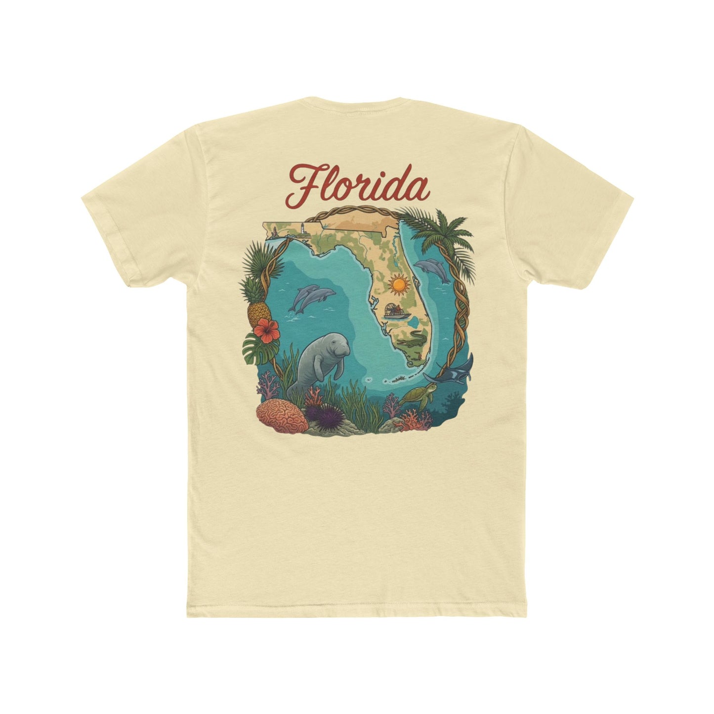 Florida Vintage Postcard T-Shirt — "Greetings from Florida" Travel Tee