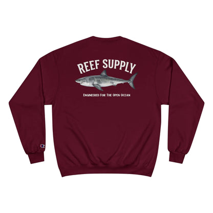 Great White Shark Crewneck Sweatshirt — Reef Supply x Champion