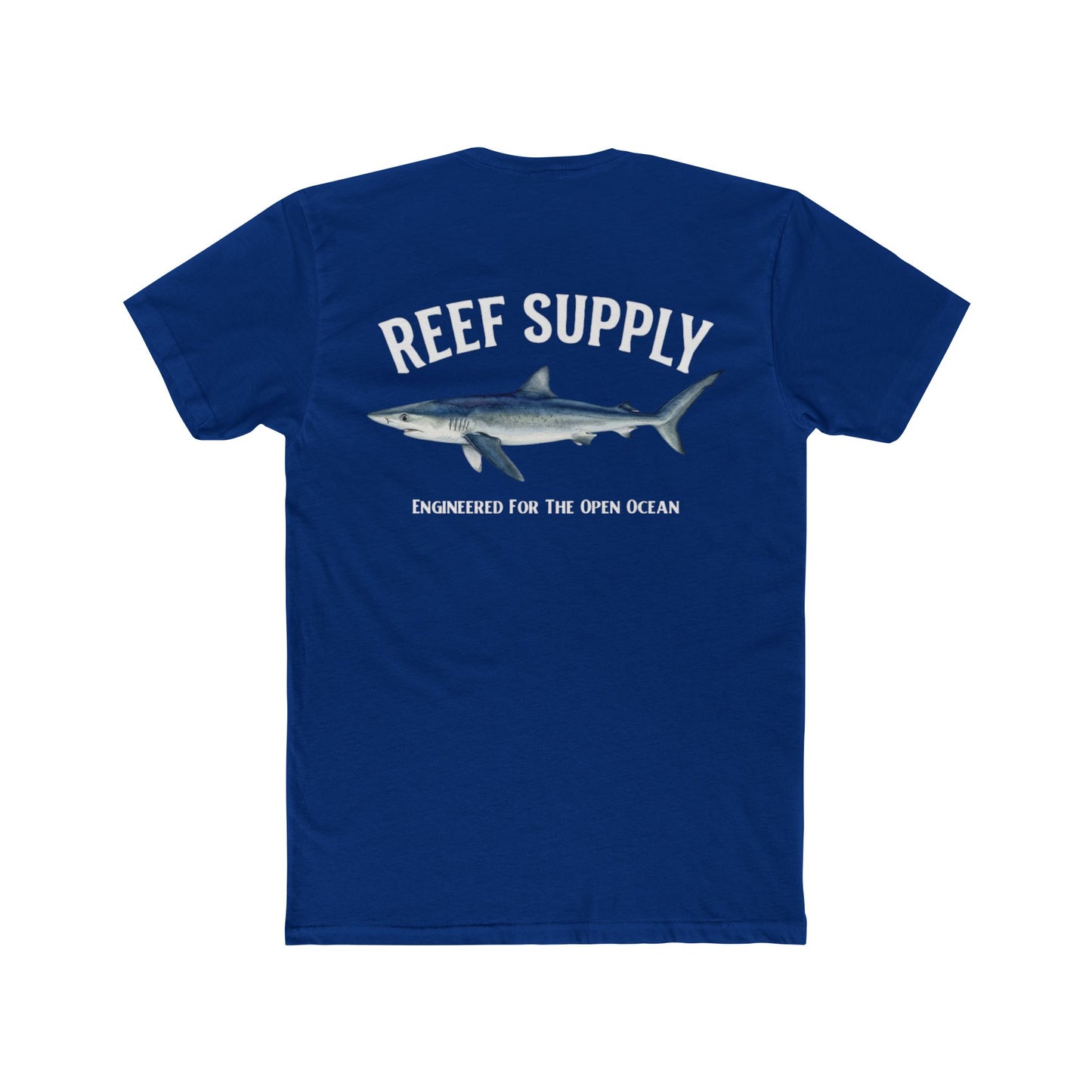 Reef Supply Blue Shark Tee — "Engineered For The Open Ocean' T-Shirt