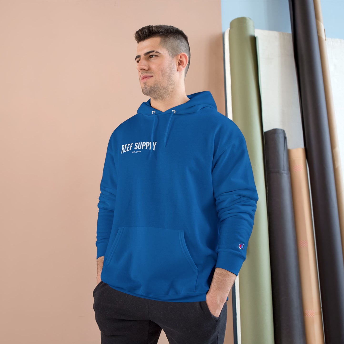 Reef Supply x Champion Hoodie — Laguna Beach Fishing Pullover
