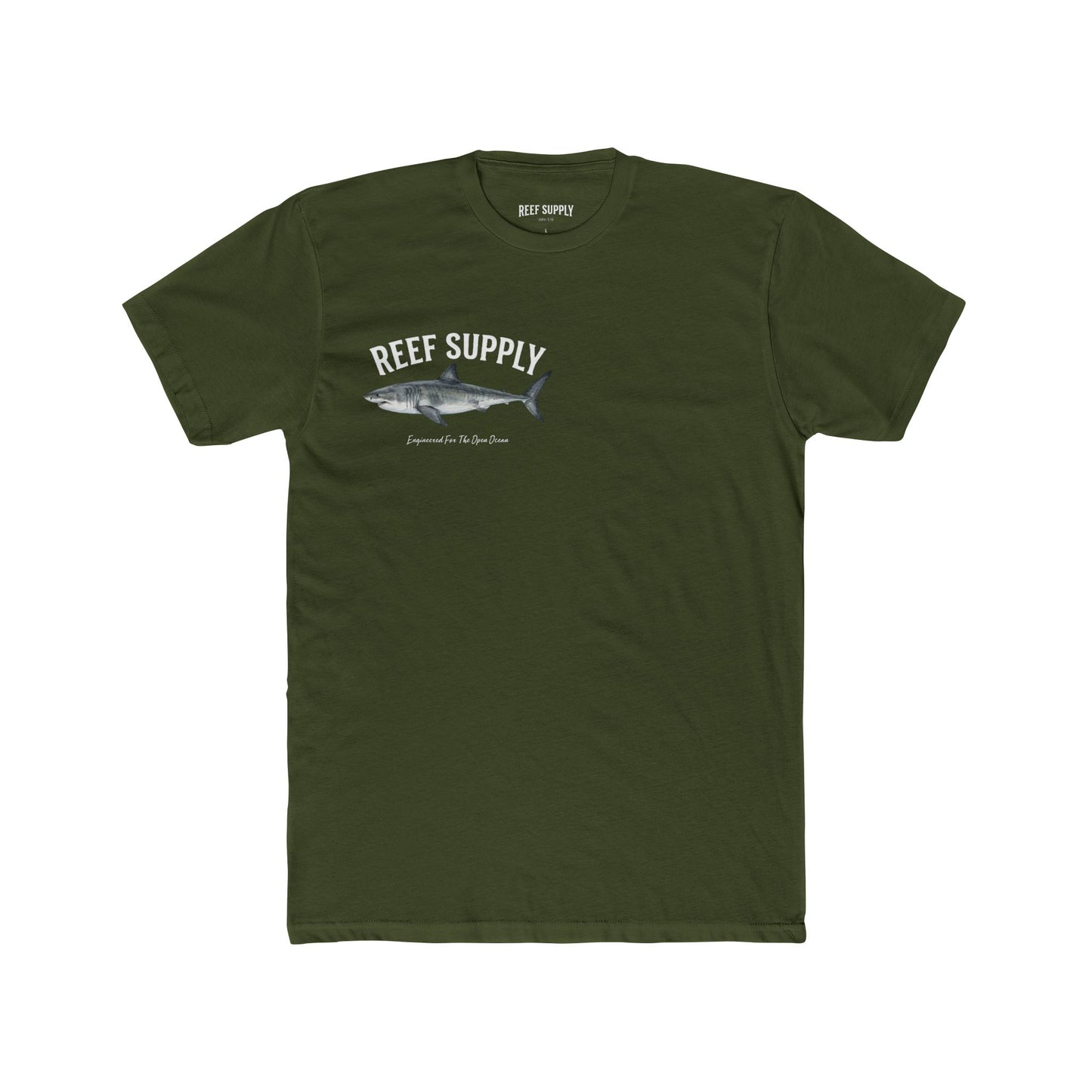 Great White Shark Tee — Reef Supply Co. Graphic Cotton T-Shirt