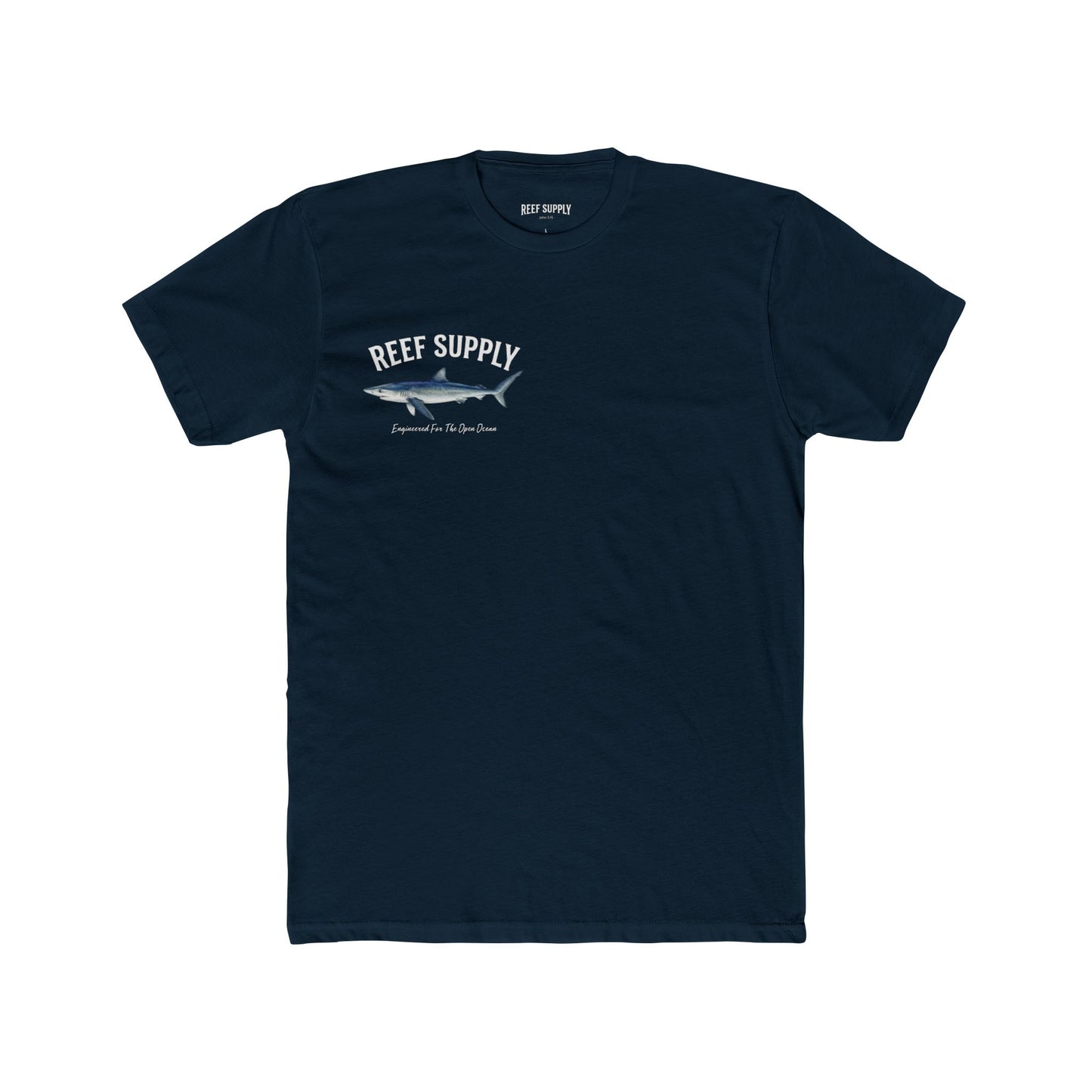 Reef Supply Blue Shark Tee — "Engineered For The Open Ocean' T-Shirt