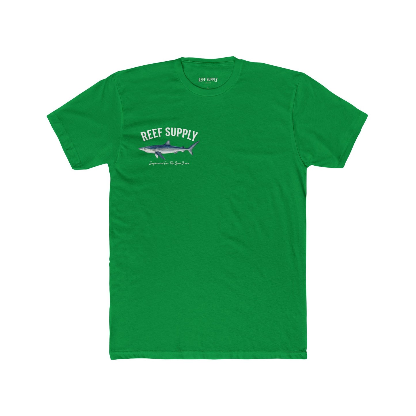 Reef Supply Blue Shark Tee — "Engineered For The Open Ocean' T-Shirt