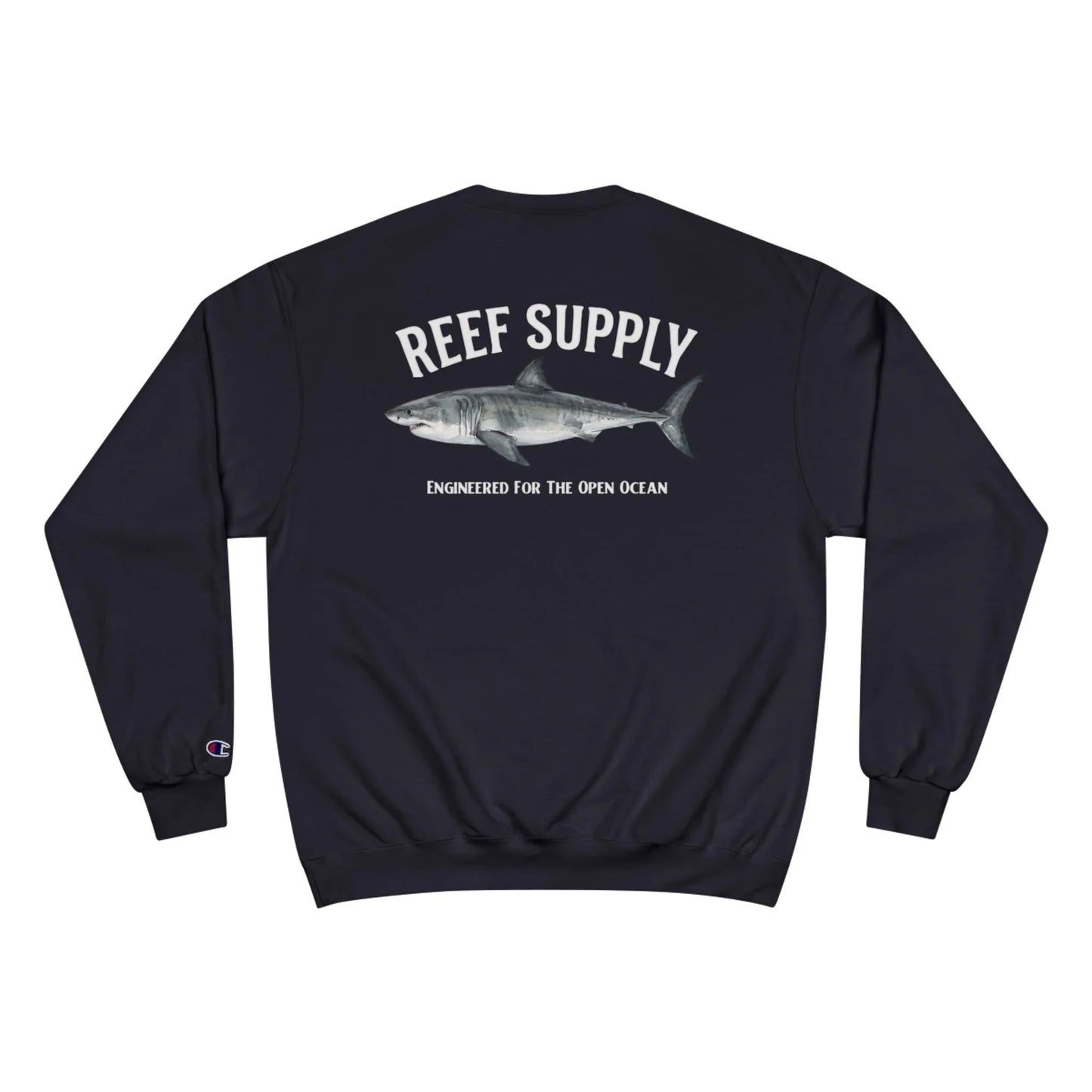 Great White Shark Crewneck Sweatshirt — Reef Supply x Champion