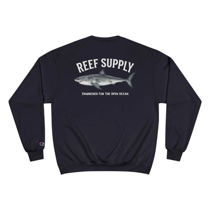 Great White Shark Crewneck Sweatshirt — Reef Supply x Champion
