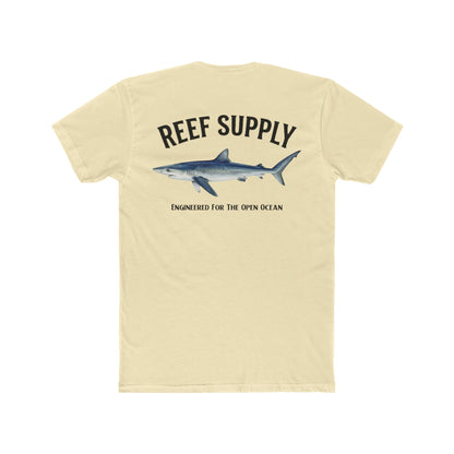 Reef Supply Blue Shark Tee — "Engineered For The Open Ocean' T-Shirt