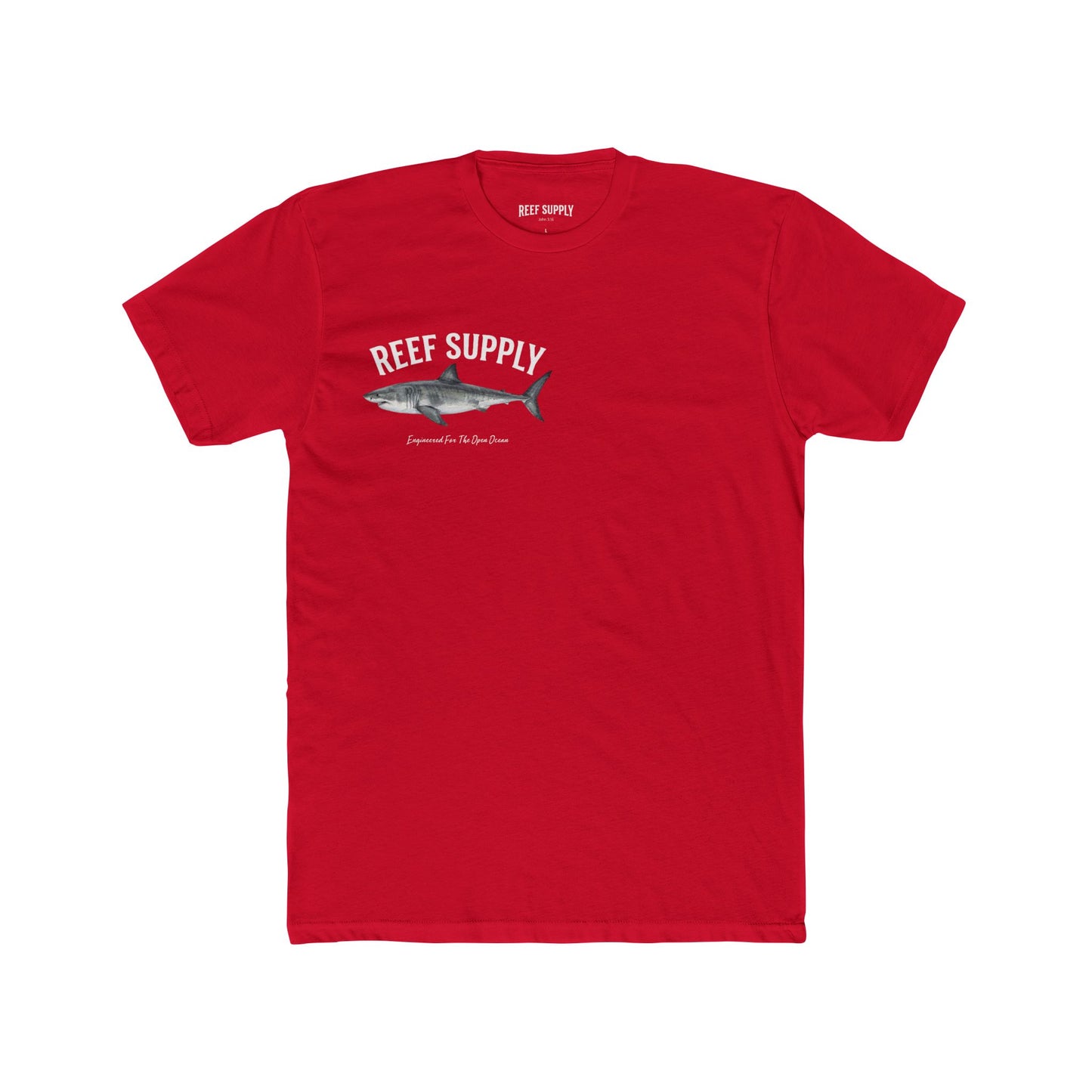 Great White Shark Tee — Reef Supply Co. Graphic Cotton T-Shirt