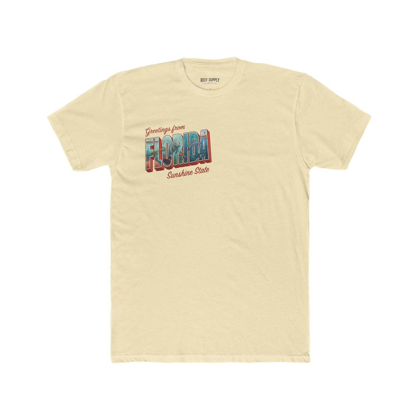 Florida Vintage Postcard T-Shirt — "Greetings from Florida" Travel Tee