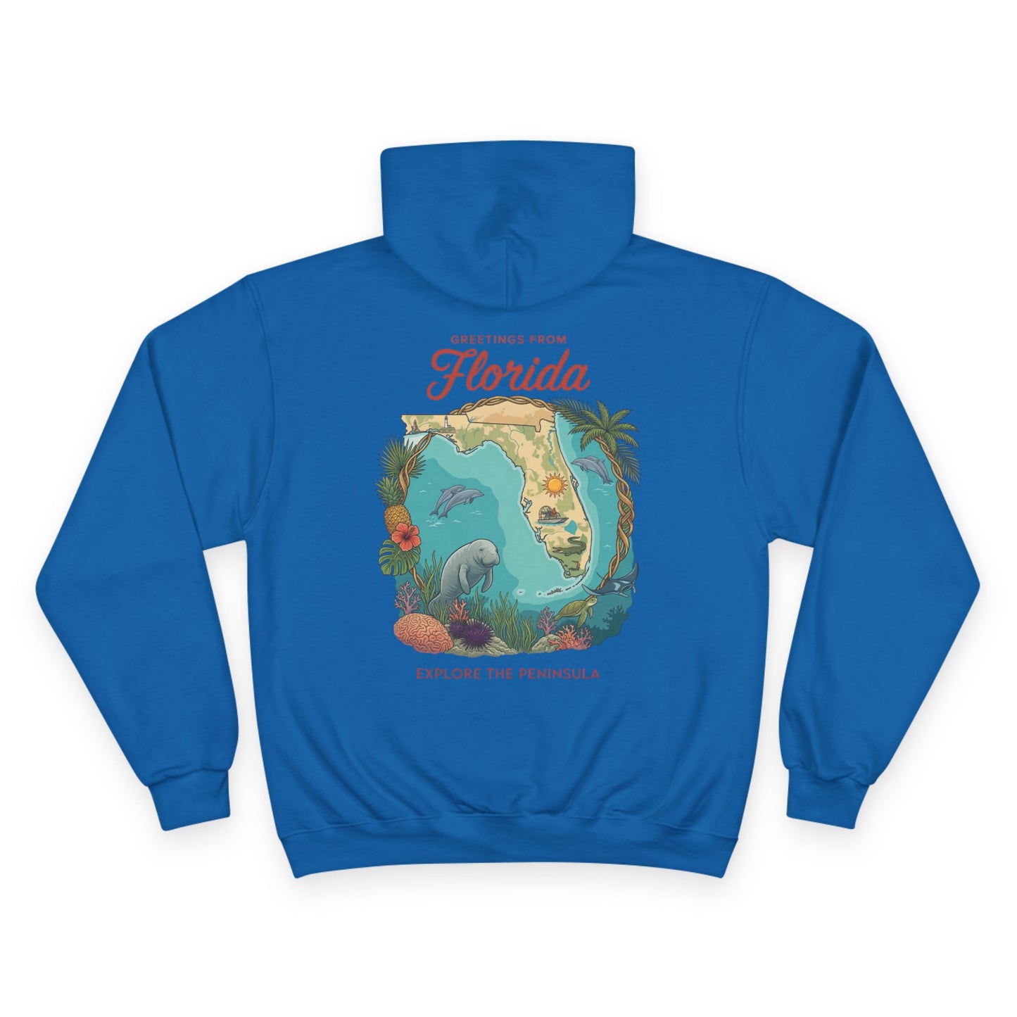 Reef Supply x Champion — Greetings from Florida Hoodie