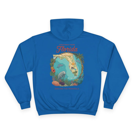Reef Supply x Champion — Greetings from Florida Hoodie