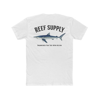 Reef Supply Blue Shark Tee — "Engineered For The Open Ocean' T-Shirt