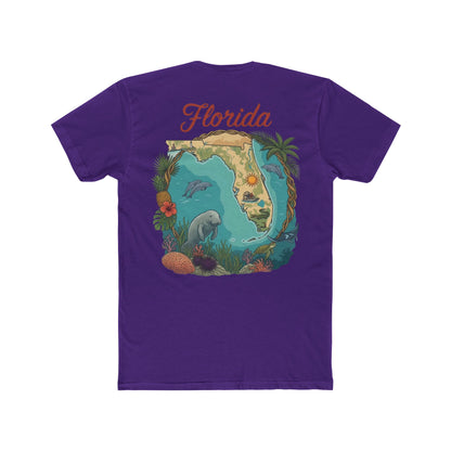 Florida Vintage Postcard T-Shirt — "Greetings from Florida" Travel Tee