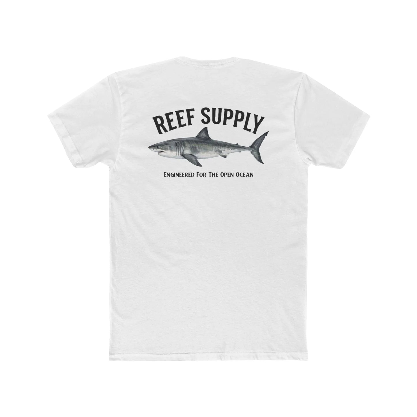 Great White Shark Tee — Reef Supply Co. Graphic Cotton T-Shirt