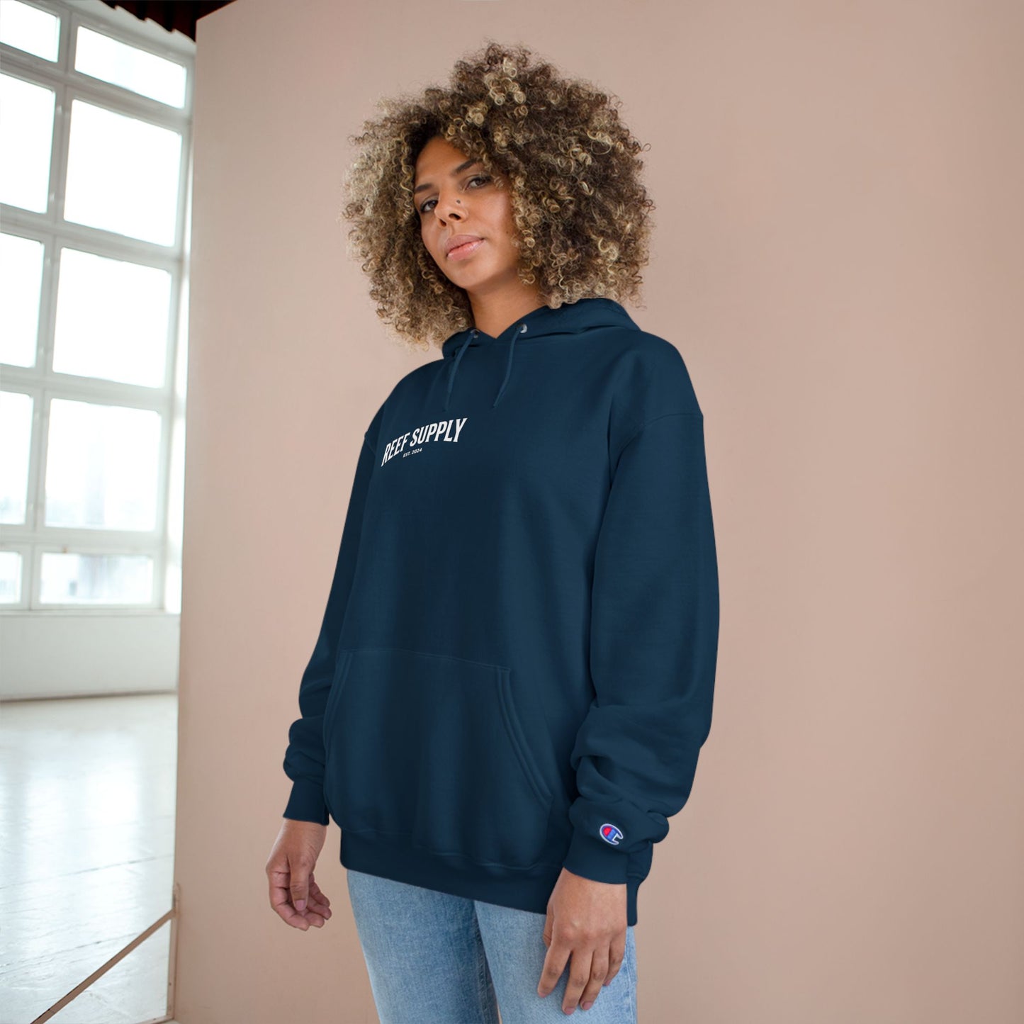 Reef Supply x Champion Hoodie — Laguna Beach Fishing Pullover