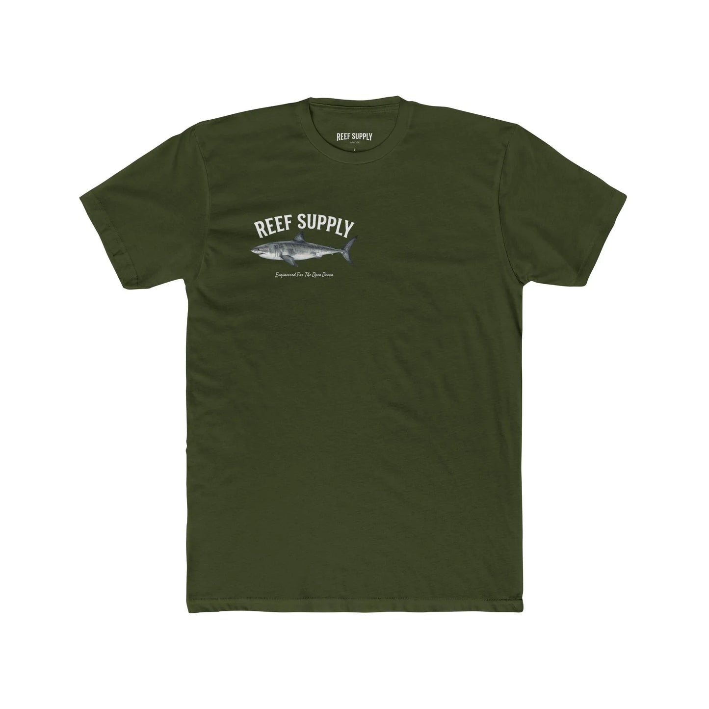 Great White Shark Tee — Reef Supply Co. Graphic Cotton T-Shirt