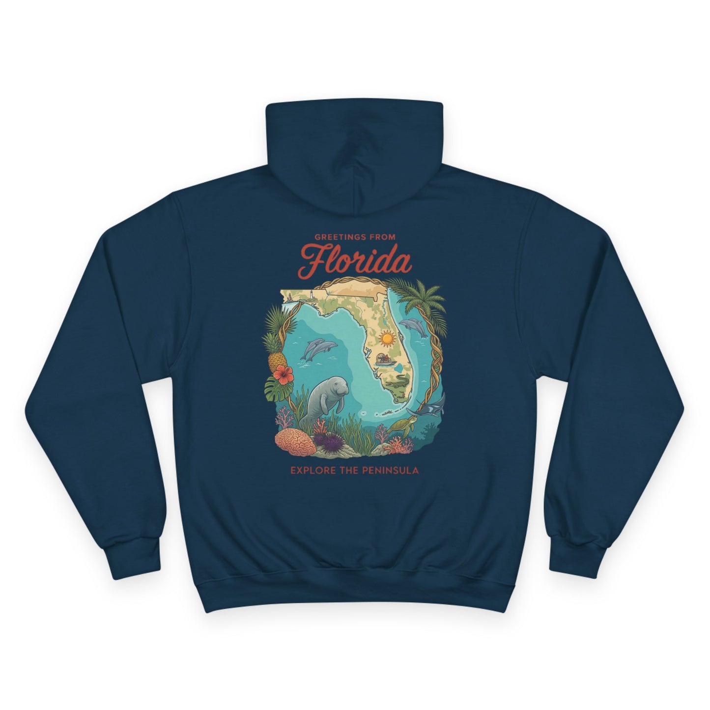 Reef Supply x Champion — Greetings from Florida Hoodie