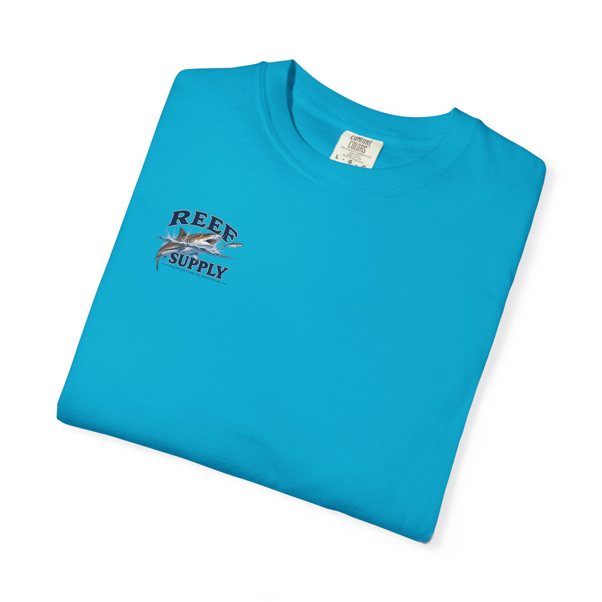 Blue Tiger Tee t-shirt featuring a marlin graphic by Reef Supply