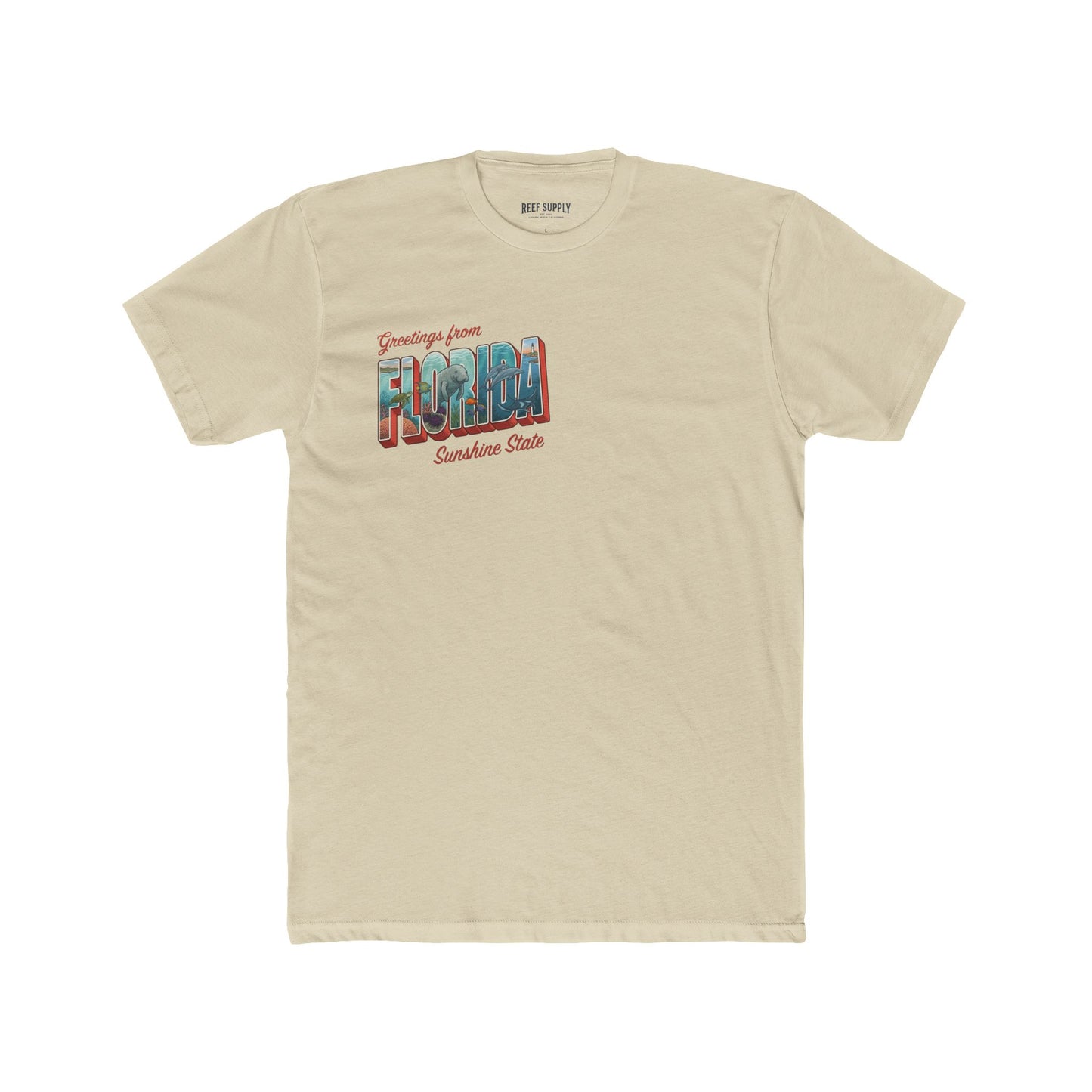 Florida Vintage Postcard T-Shirt — "Greetings from Florida" Travel Tee
