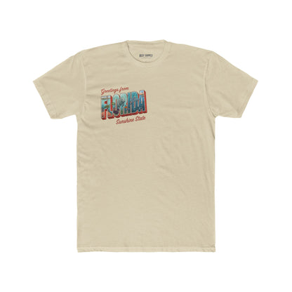 Florida Vintage Postcard T-Shirt — "Greetings from Florida" Travel Tee