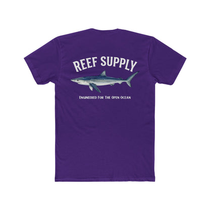 Reef Supply Blue Shark Tee — "Engineered For The Open Ocean' T-Shirt