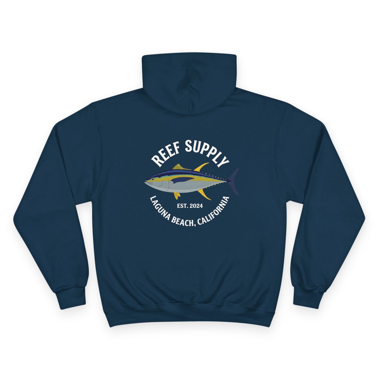 Reef Supply x Champion Hoodie — Laguna Beach Fishing Pullover