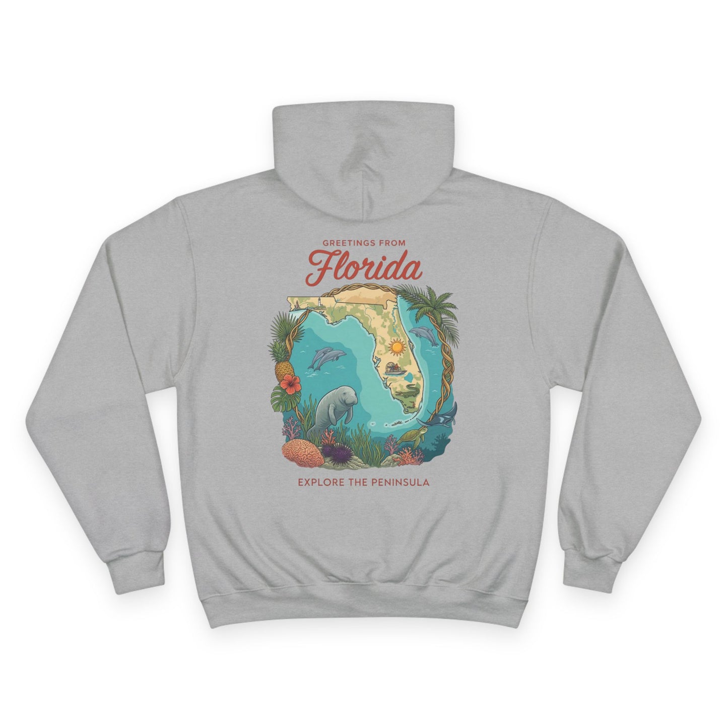 Reef Supply x Champion — Greetings from Florida Hoodie