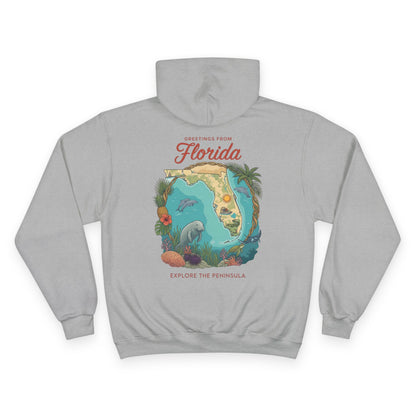 Reef Supply x Champion — Greetings from Florida Hoodie