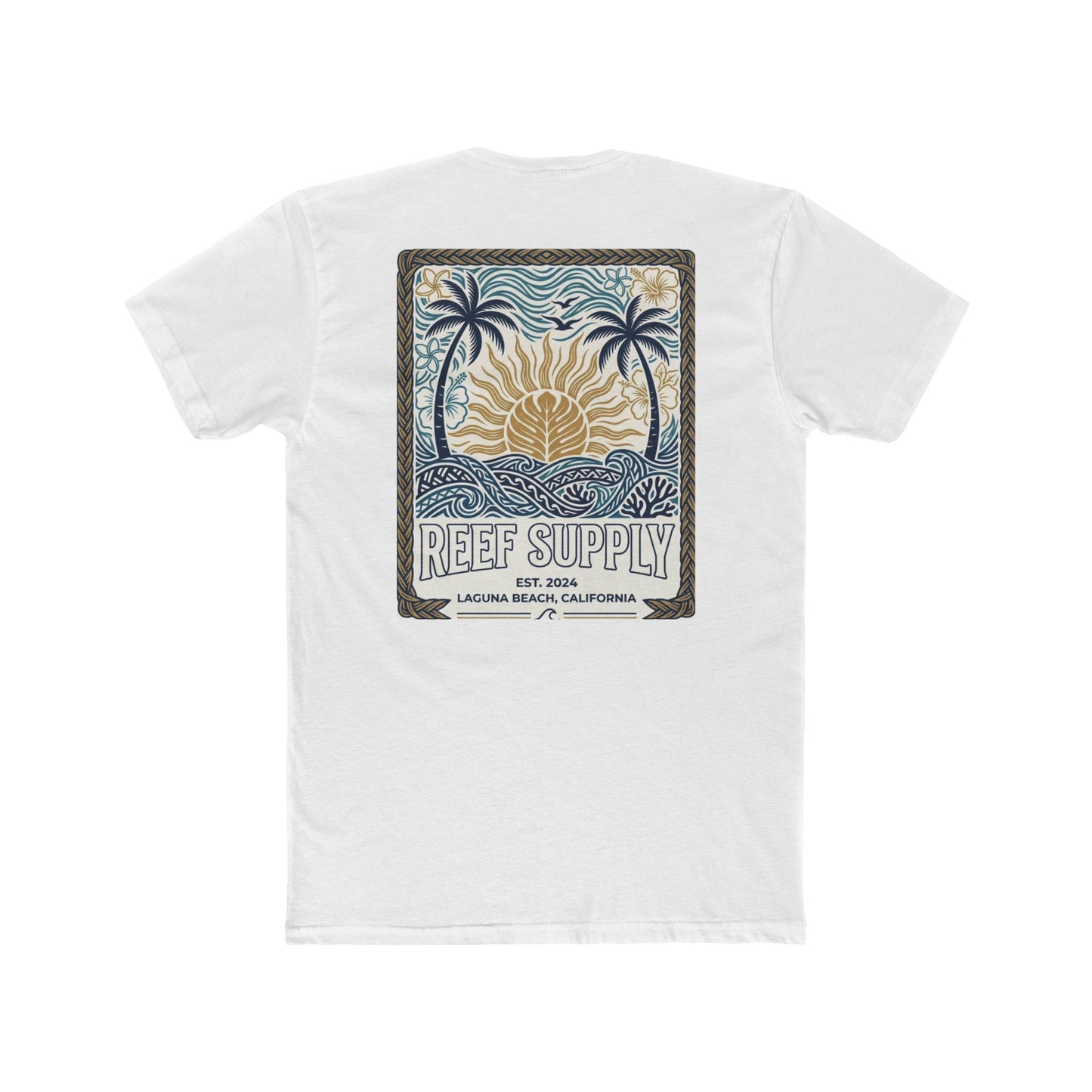 Reef Supply  — Vintage Palm Sunset Surf Shirt