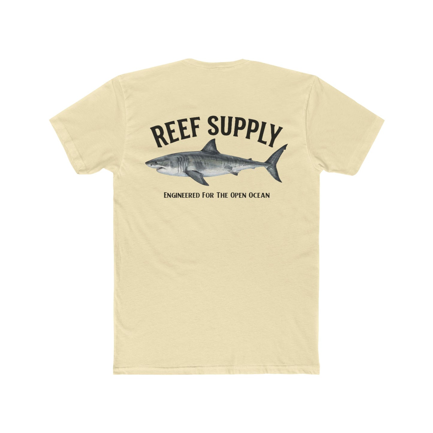 Great White Shark Tee — Reef Supply Co. Graphic Cotton T-Shirt
