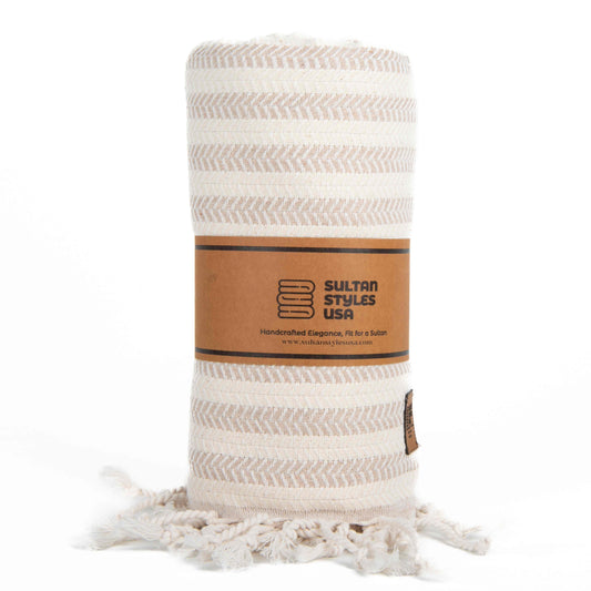 Turkish towel, lightweight, absorbent, eco-friendly, 100% cotton, sand-resistant